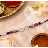 INFINITY Symbol Rakhi Hamper |Stylish 925 Sterling Silver INFINITY Symbol Rakhi Hamper | Infinity Rakhi For Endless Brother Sister Bond