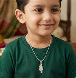 kids silver krishna pendent zaviraa 2
