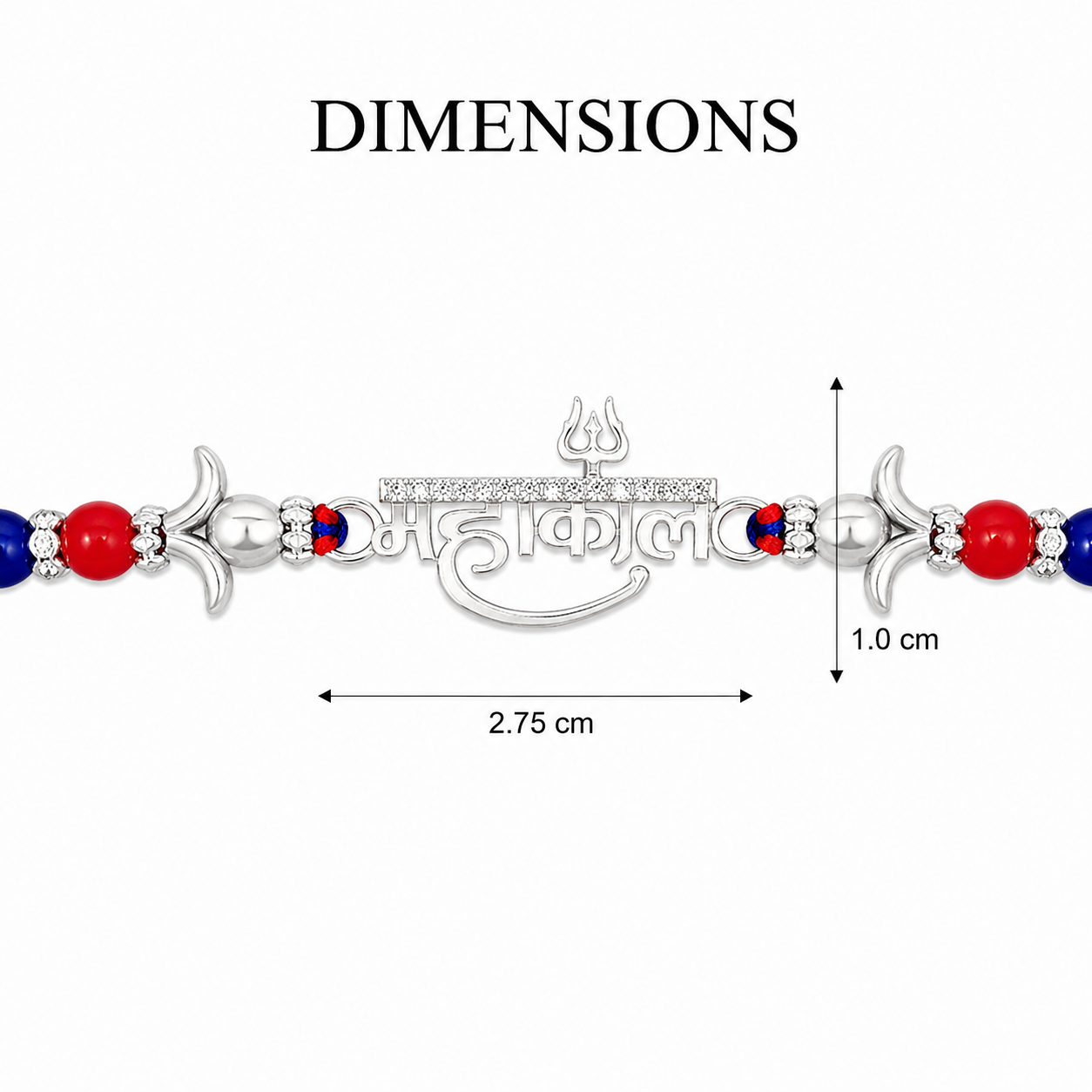 mahakal rakhi-size