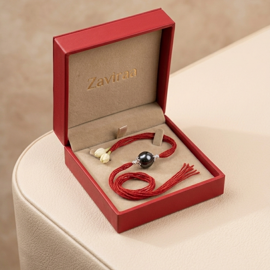 pyrite rakhi in zaviraa box