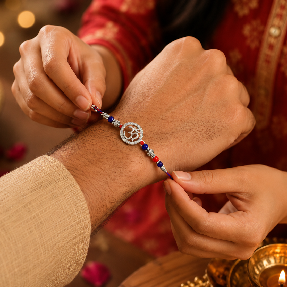 silver-om-rakhi