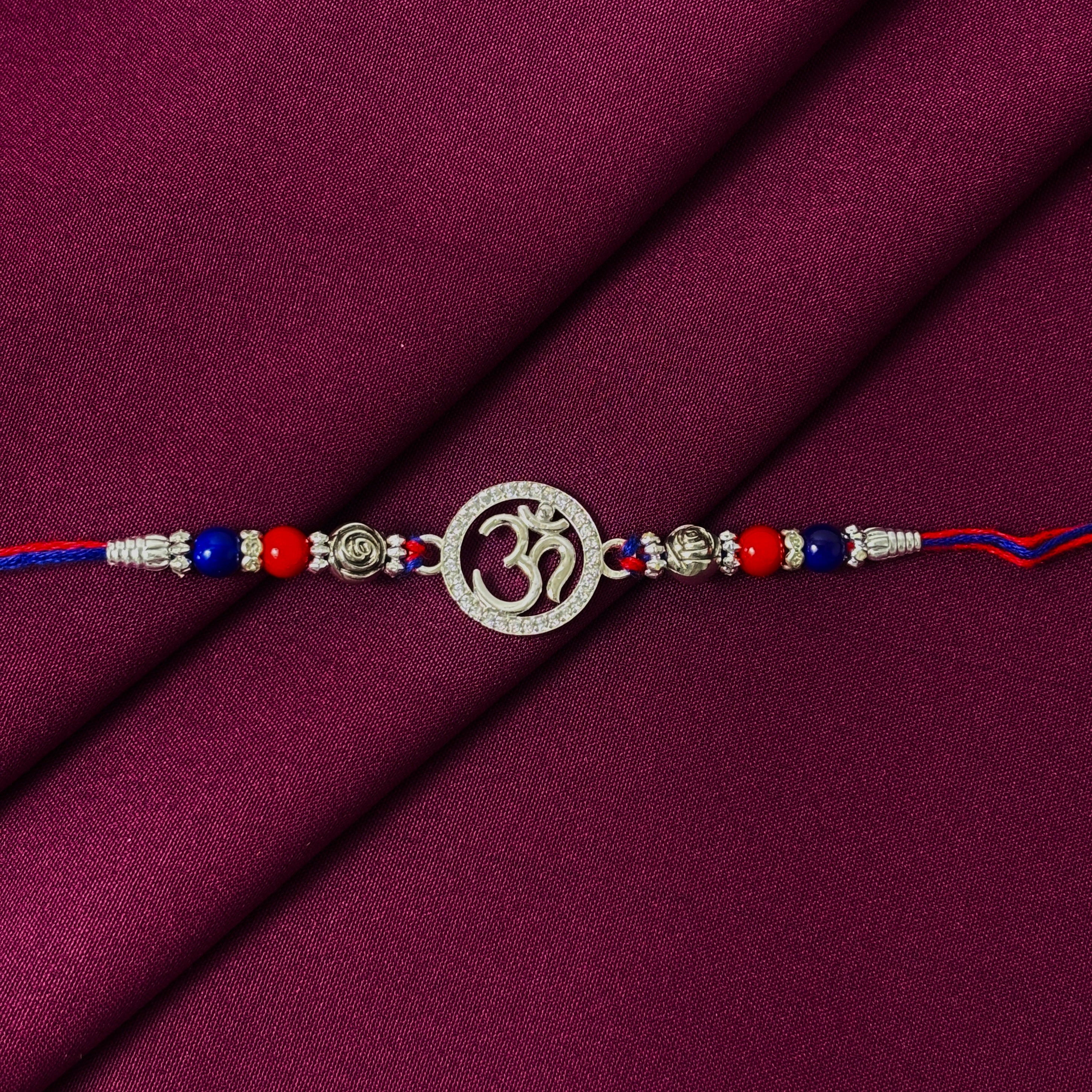 silver-om-rakhi