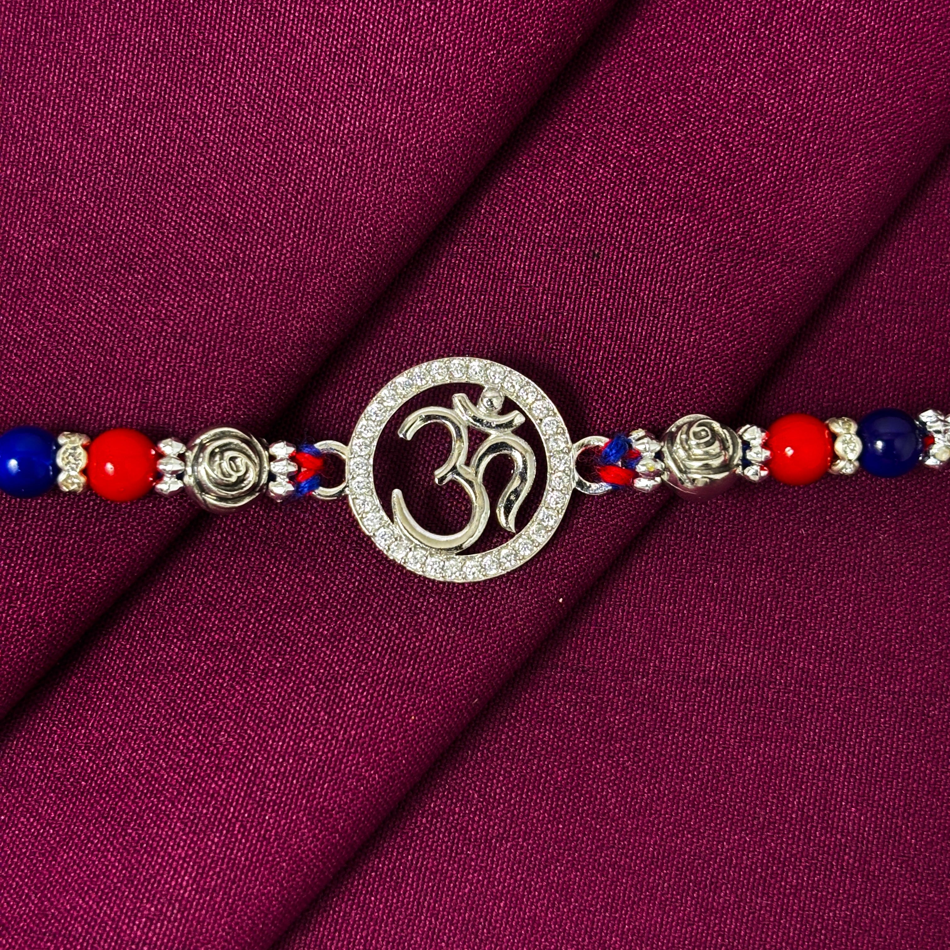 silver-om-rakhi