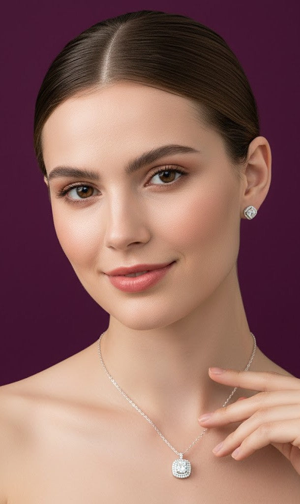 925 silver pendant necklace for women